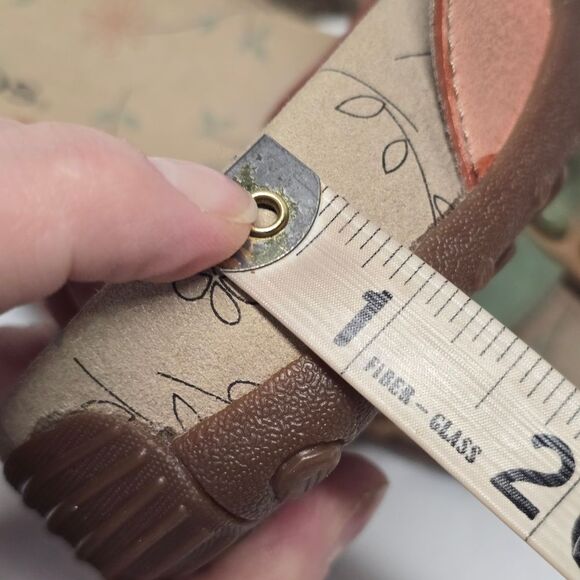 Taos Womens Strappy Pink Teal Genuine Leather Sandals Size 10 Comfort Adjustable - Picture 10 of 10